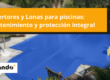 cobertores y lonas para piscinas