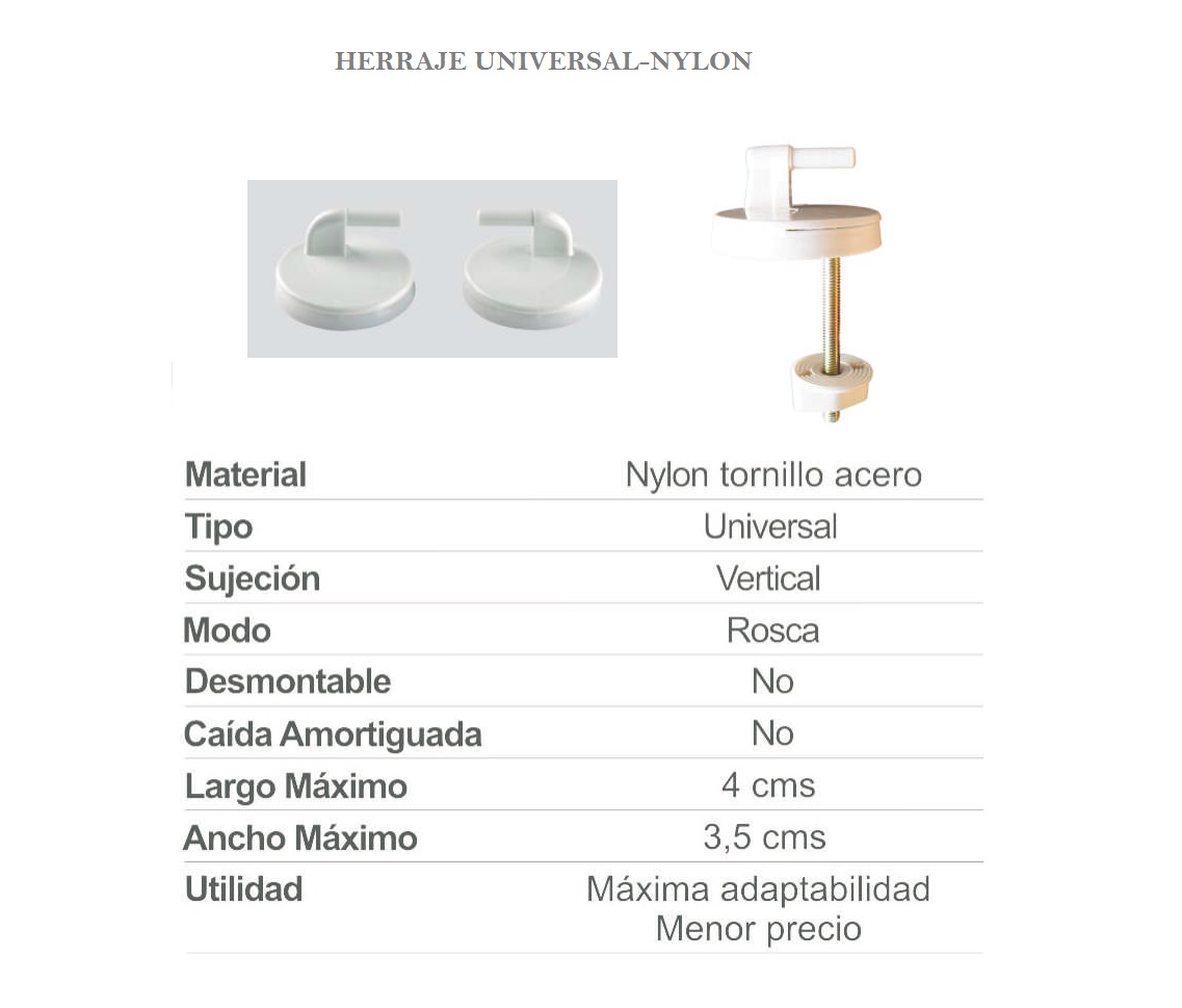 Tapa WC Universal DUROPLAST Blanca Modelo RECTO de ETOOS