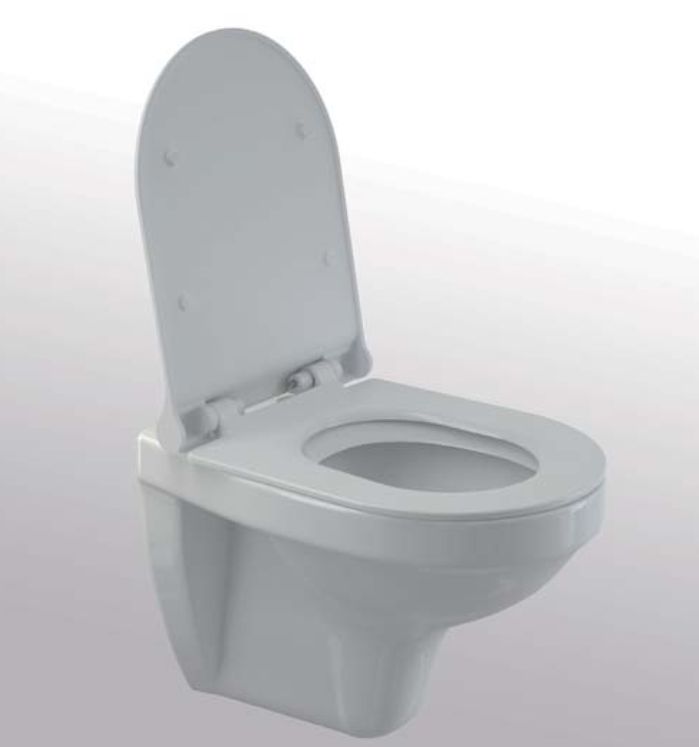 Tapa WC Universal DUROPLAST Blanca Modelo SLIM RECTO de ETOOS